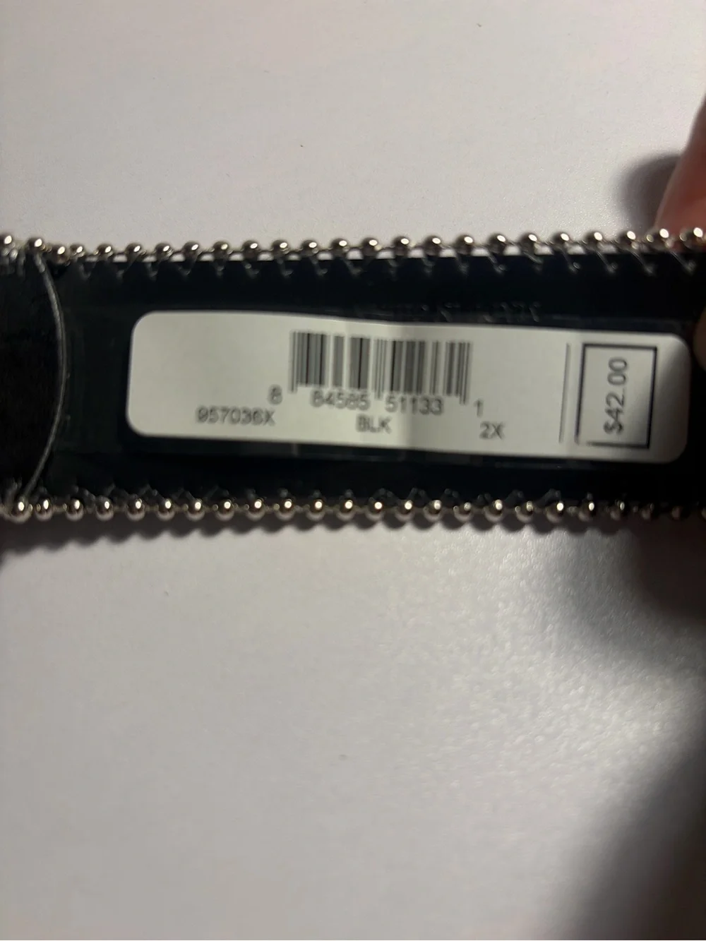 Guess Black synthetic Leather Belt with Silver Oval G Buckle
